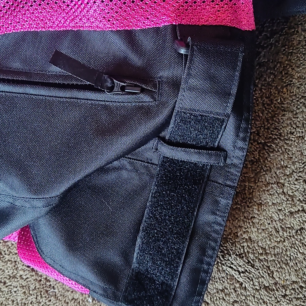 Women's Pink and Black Joe Rocket Velocity Motorcycle Jacket Large - Picture 9 of 9